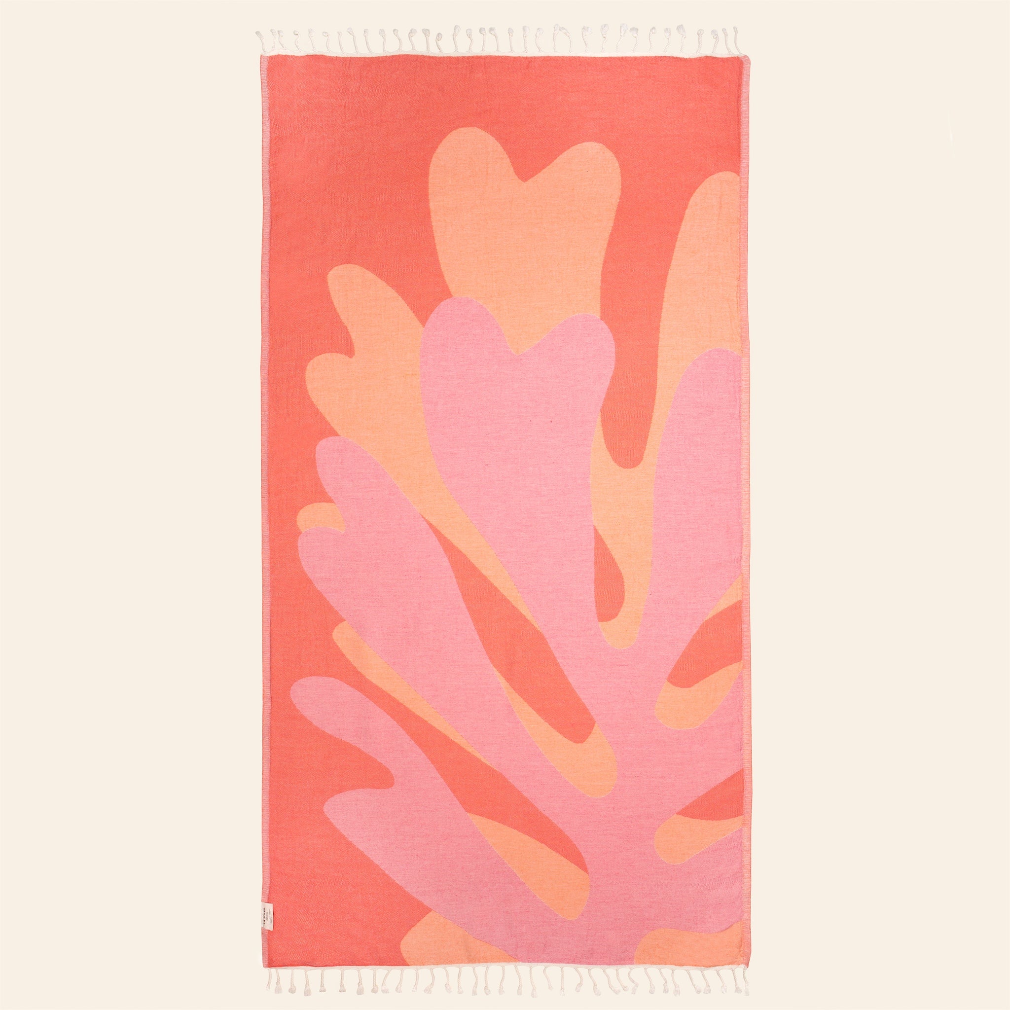 Saint-Tropez Rose & Orange Beach Towel