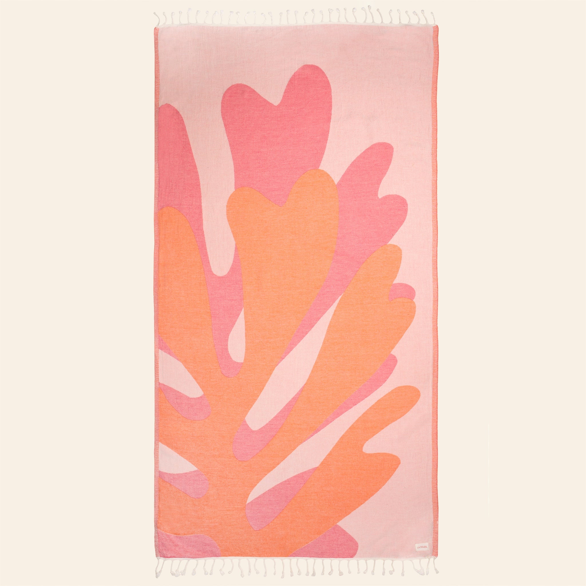 Saint-Tropez Rose & Orange Beach Towel