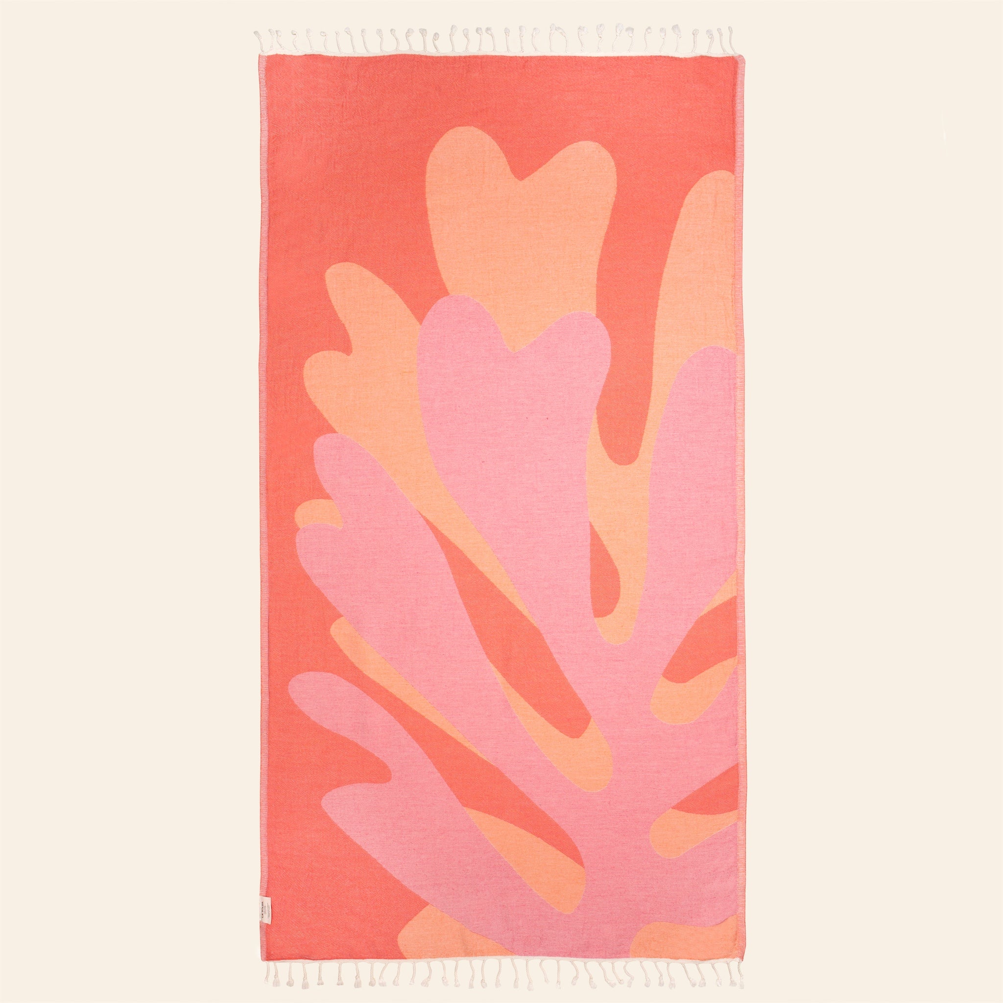 Saint-Tropez Rose & Orange Beach Towel